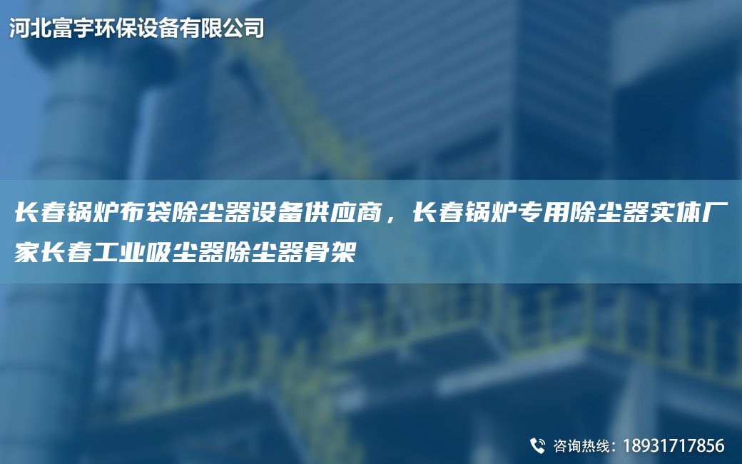 長(cháng)春鍋爐布袋除塵器設備供應商，長(cháng)春鍋爐專(zhuān)用除塵器實(shí)體廠(chǎng)家長(cháng)春工業(yè)吸塵器除塵器骨架