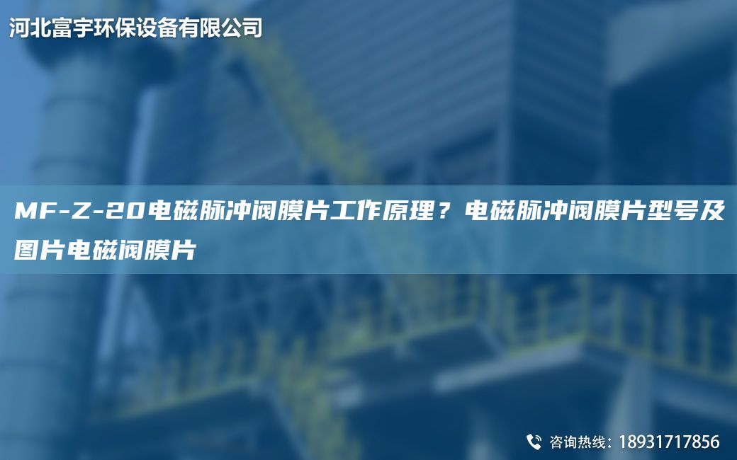 MF-Z-20電磁脈沖閥膜片工作原理？電磁脈沖閥膜片型號及圖片電磁閥膜片