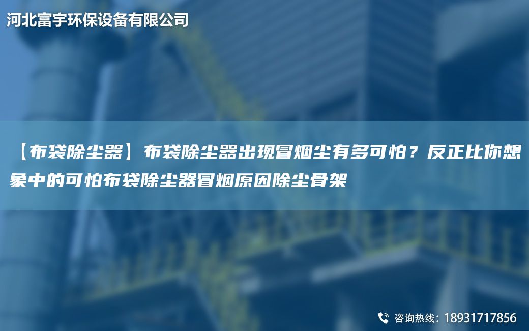 【布袋除塵器】布袋除塵器出現冒煙塵有多可怕？反正比你想象中的可怕布袋除塵器冒煙原因除塵骨架