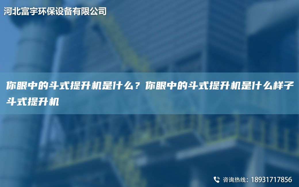 你眼中的斗式提升機是什么？你眼中的斗式提升機是什么樣子斗式提升機