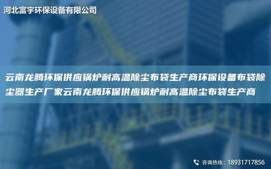 云南龍騰環(huán)保供應鍋爐耐高溫除塵布袋生產(chǎn)商環(huán)保設備布袋除塵器生產(chǎn)廠(chǎng)家云南龍騰環(huán)保供應鍋爐耐高溫除塵布袋生產(chǎn)商