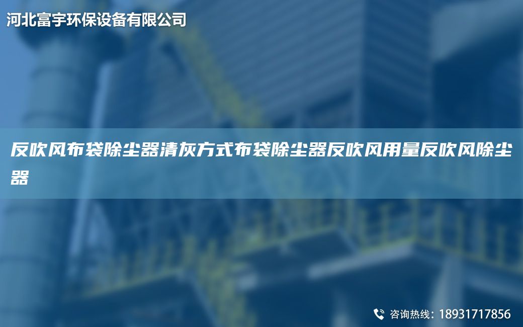 反吹風(fēng)布袋除塵器清灰方式布袋除塵器反吹風(fēng)用量反吹風(fēng)除塵器