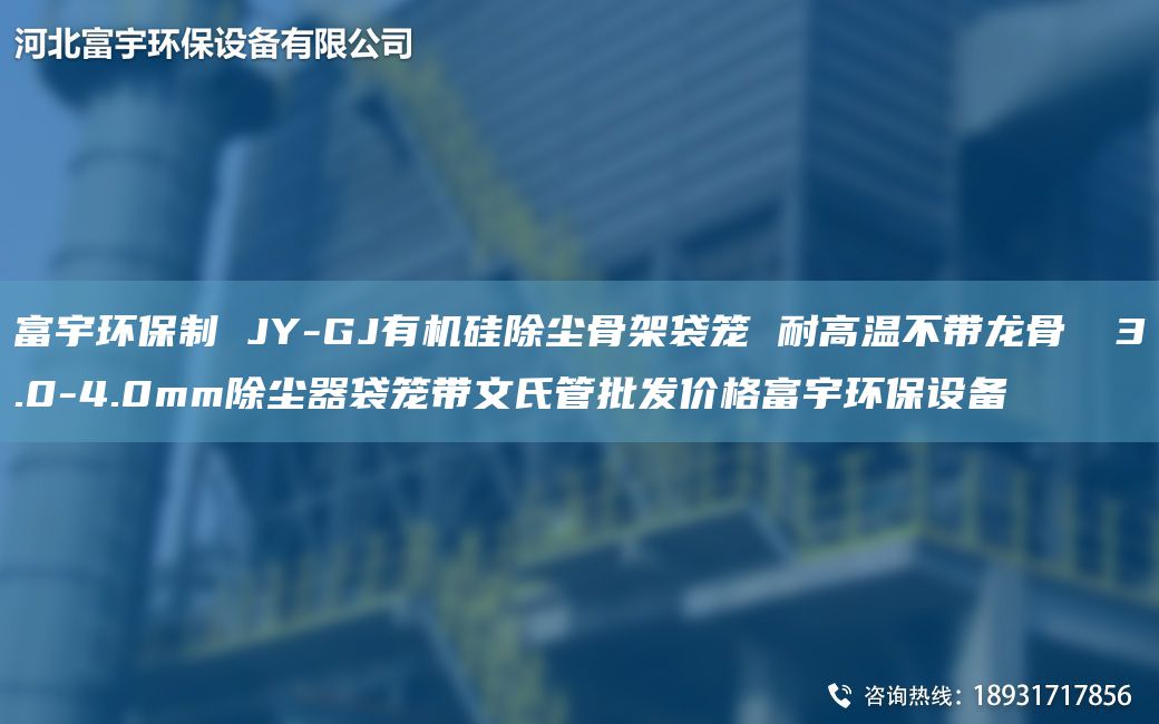 富宇環(huán)保制 JY-GJ有機(jī)硅除塵骨架袋籠 耐高溫不帶龍骨 φ3.0-4.0mm除塵器袋籠帶文氏管批發(fā)價(jià)格富宇環(huán)保設(shè)備