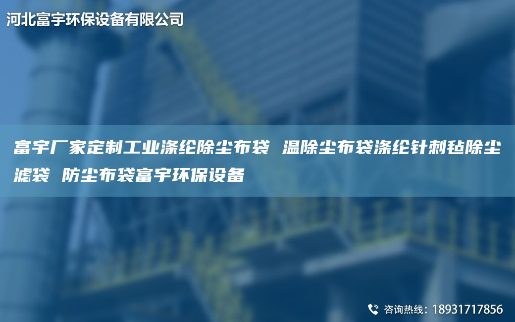 富宇廠家定制工業(yè)滌綸除塵布袋 溫除塵布袋滌綸針刺氈除塵濾袋 防塵布袋富宇環(huán)保設(shè)備