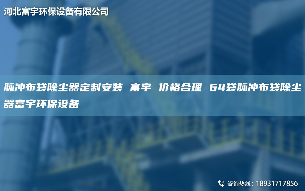 脈沖布袋除塵器定制安裝 富宇 價(jià)格合理 64袋脈沖布袋除塵器富宇環(huán)保設(shè)備