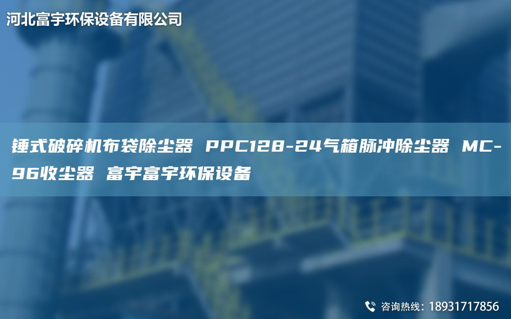 錘式破碎機布袋除塵器 PPC128-24氣箱脈沖除塵器 MC-96收塵器 富宇富宇環(huán)保設(shè)備