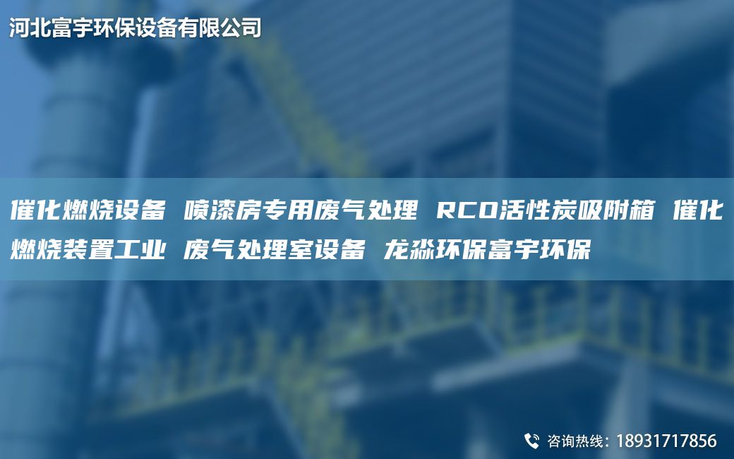 催化燃燒設(shè)備 噴漆房專用廢氣處理 RCO活性炭吸附箱 催化燃燒裝置工業(yè) 廢氣處理室設(shè)備 龍淼環(huán)保富宇環(huán)保
