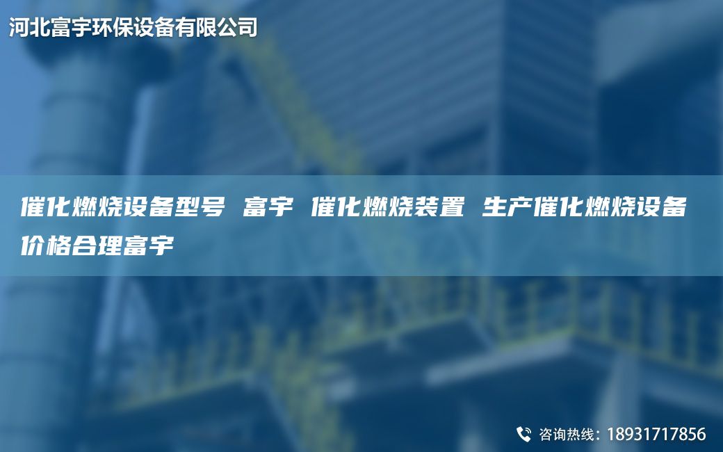 催化燃燒設備型號 富宇 催化燃燒裝置 生產(chǎn)催化燃燒設備 價格合理富宇